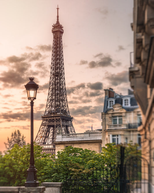 8x10 Photo Print - L'aube de la Tour Eiffel (A Parisian Awakening)